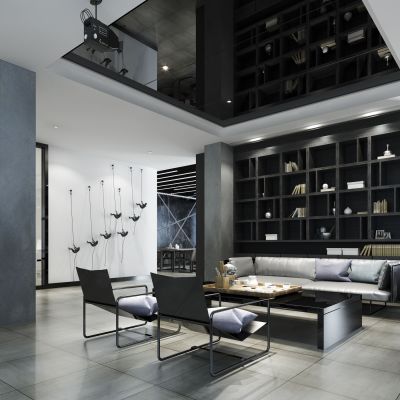 办公室前台洽谈区