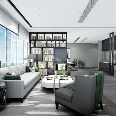 黑白灰办公会客室