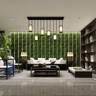 新中式客厅会客厅