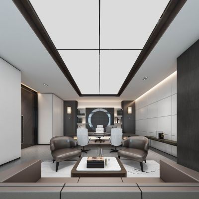 现代风格的经理办公室