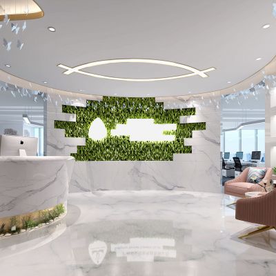 现代办公室前台接待