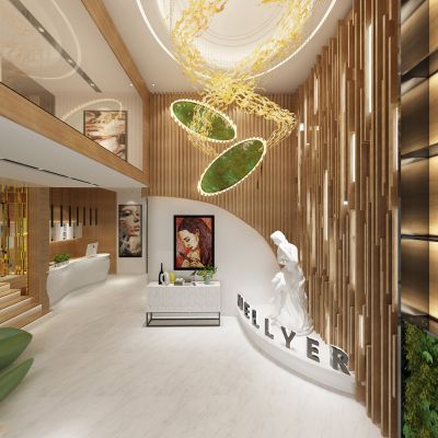 美容院大堂前台