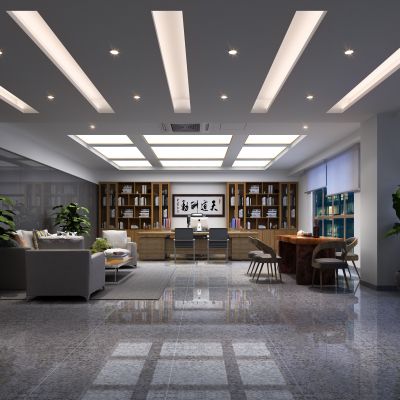 新中式总经理办公室