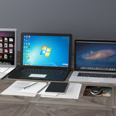 笔记本电脑，显示器