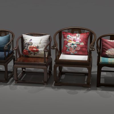 圈椅，单椅，休闲椅