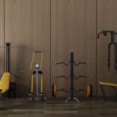 健身器材，跑步机，健身车