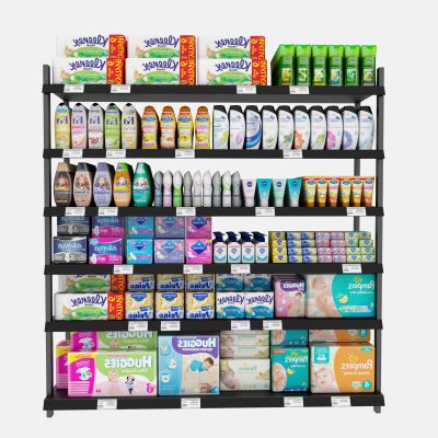 超市货架婴儿用品