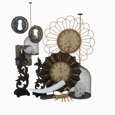 欧式古钟摆件