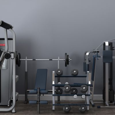 运动器材，哑铃，跑步机