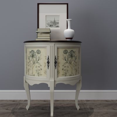 端景条案，边柜