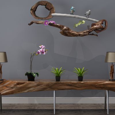 端景条案，边柜