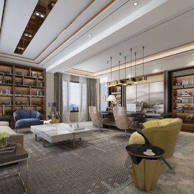 新中式董事长办公室