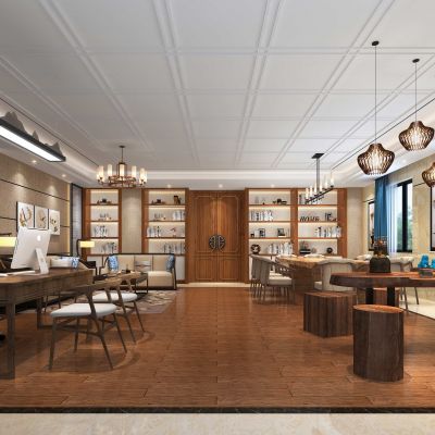 新中式老总办公室