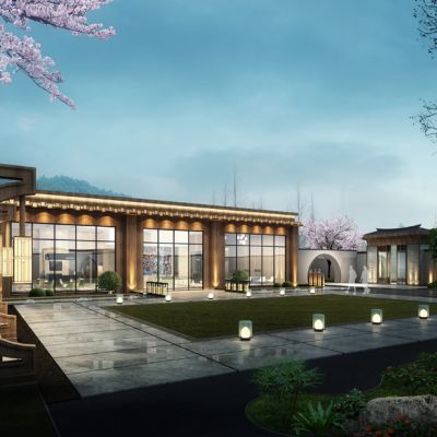 售楼部会所景观