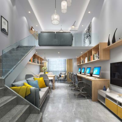 现代小公寓办公室