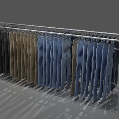 衣架，衣服，裤子