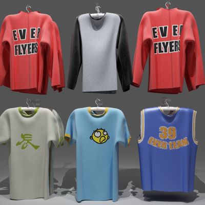 衣架，衣服，裤子