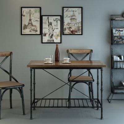 工业风桌椅组合