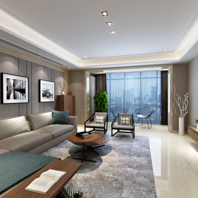 现代客餐厅全景