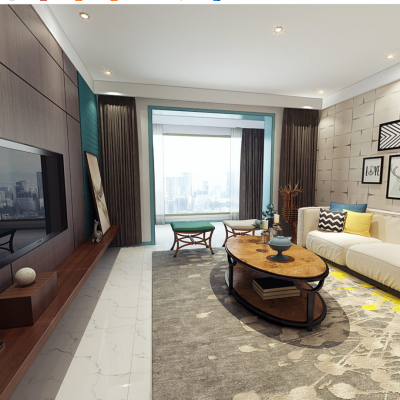 现代客餐厅全景