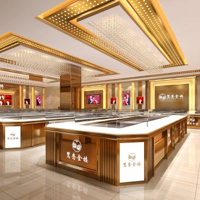 珠宝店金店展柜展厅