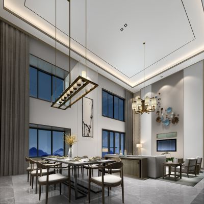 中式风格别墅大堂