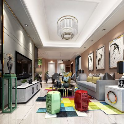现代风格客厅