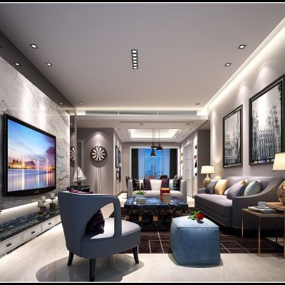 现代风格客厅