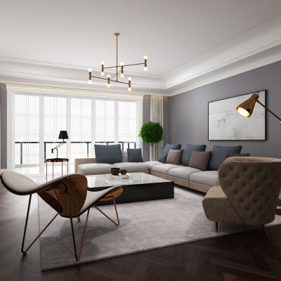 现代风格客厅