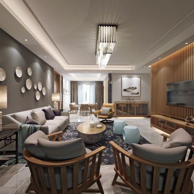 现代风格客厅