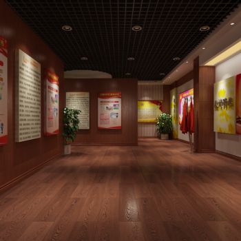 法院法制教育展厅3D模型