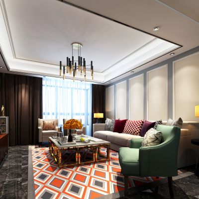 现代风格客厅