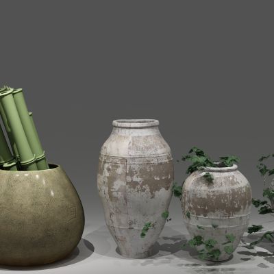 陶瓷器皿，瓷器，古董，工艺品，陶罐