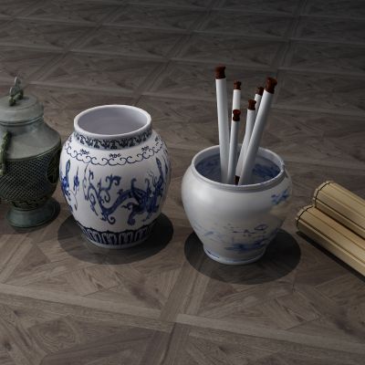 陶瓷器皿，瓷器，古董，工艺品，陶罐