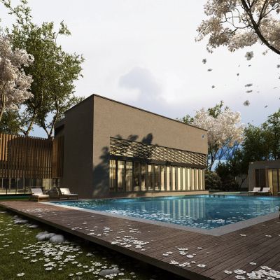 酒店室外游泳池