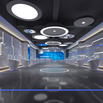 现代科技感展厅