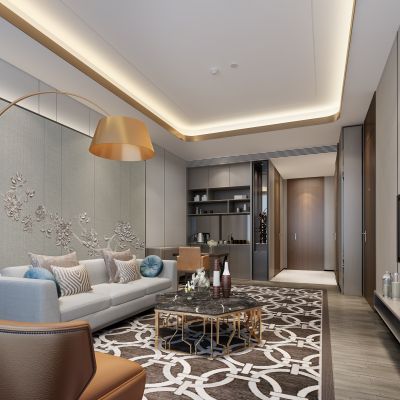 现代风格客厅