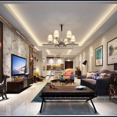 现代风格客厅