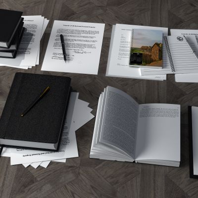 笔记本，笔，纸，书