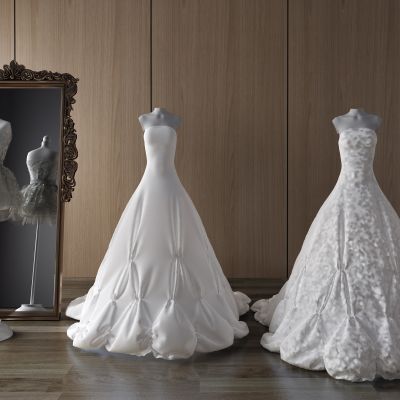 展示服装，衣服，裙子，吊带裙，婚纱