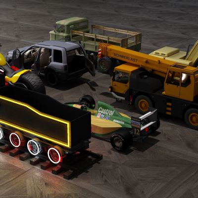 玩具，汽车，火车，挖掘机