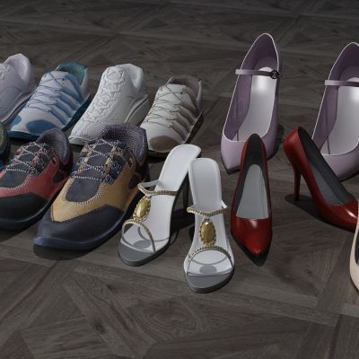 鞋子，高跟鞋，运动鞋