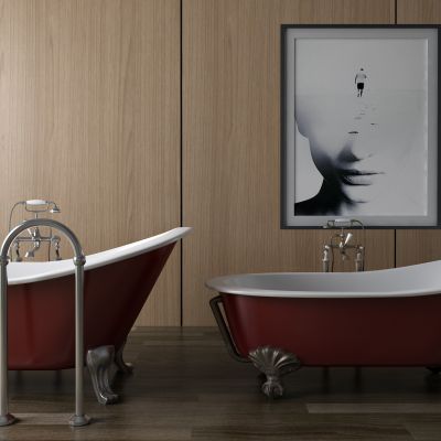 浴缸，淋浴，木桶