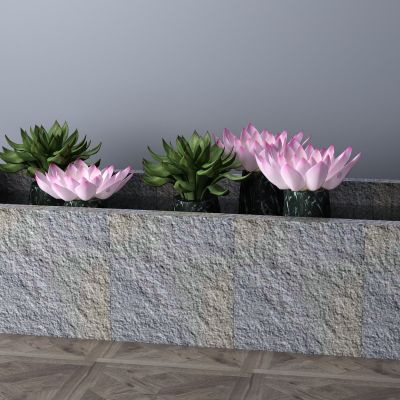 植物，小品，景观，假山