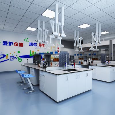 化学实验室，实验室，教室全景模型