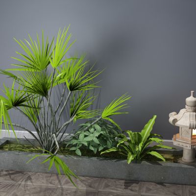 植物，小品，景观，假山