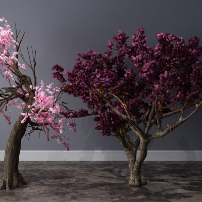 植物，小品，景观，假山