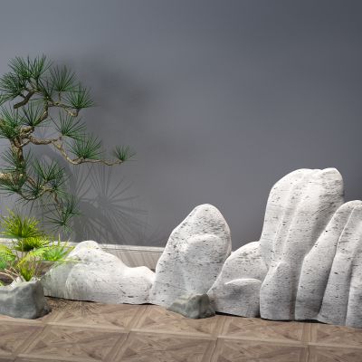 植物，小品，景观，假山