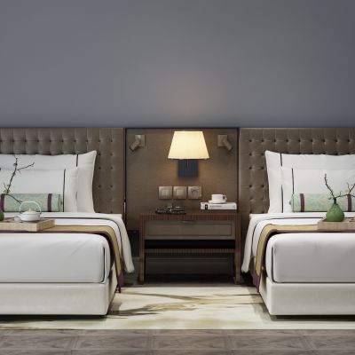 客床，包厢床3D模型