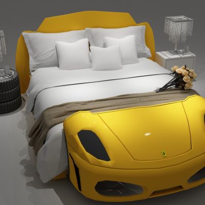 双人床，儿童床